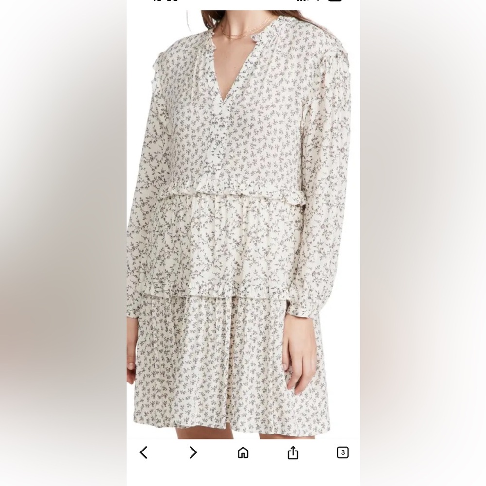 Rails Cream and Black Floral Top